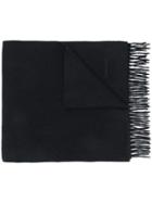 Tom Ford Fringed Cashmere Scarf - Blue