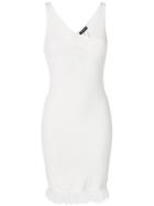 Twin-set Frill Trim Tank Dress - White