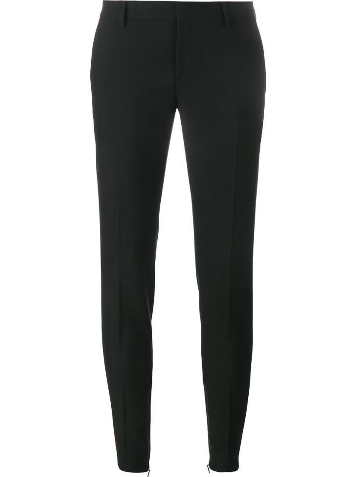 Saint Laurent Gabardine Skinny Trousers - Black