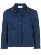 Sonia Rykiel - Cropped Denim Jacket - Women - Cotton - 38, Blue, Cotton