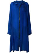 Y's Hooded Raincoat - Blue