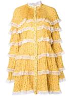 Philosophy Di Lorenzo Serafini Layered Short Dress - Yellow & Orange