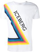Iceberg Triangle Print T-shirt - White