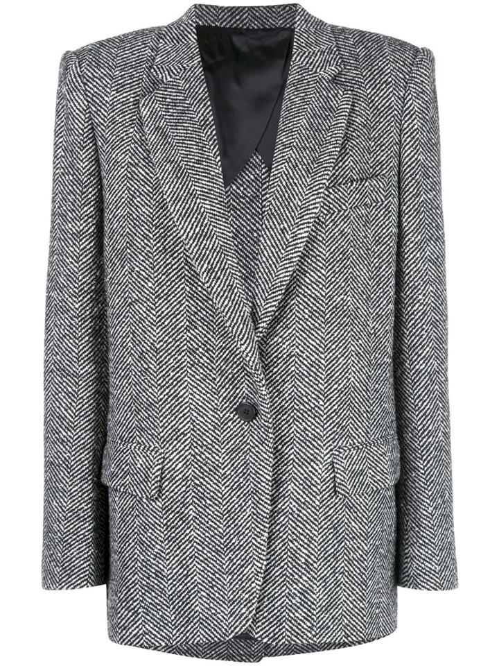 Attico Oversized Blazer - Black