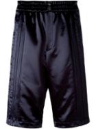 Alexander Wang Snap Fastening Shorts, Men's, Size: 50, Blue, Nylon
