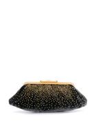 Fendi Pre-owned 2000's Bead Embroidery Stars Clutch - Black