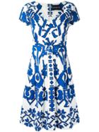Samantha Sung 'ivette' Dress, Women's, Size: 6, Blue, Cotton/spandex/elastane