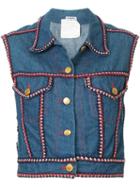 Chanel Pre-owned Sleeveless Denim Vest - Blue