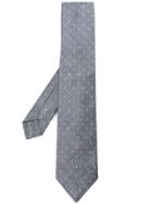 Kiton Polka Dot Embroidered Tie - Grey