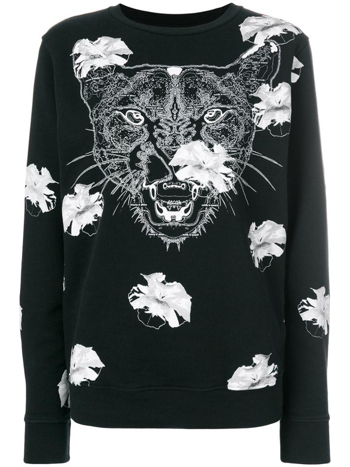 Marcelo Burlon County Of Milan Flower Puma Sweatshirt - Black