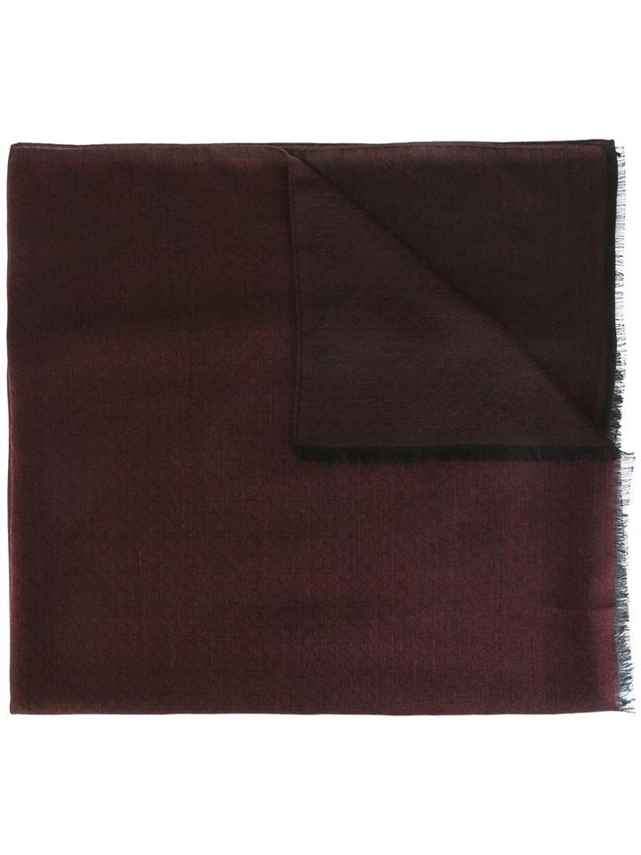 Z Zegna Frayed Edge Scarf, Men's, Red, Modal/wool/silk