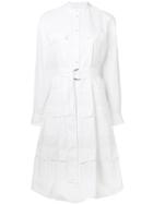 Jw Anderson Belted Shirt Dress - White