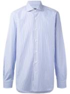 Barba - Striped Shirt - Men - Cotton - 38, Blue, Cotton