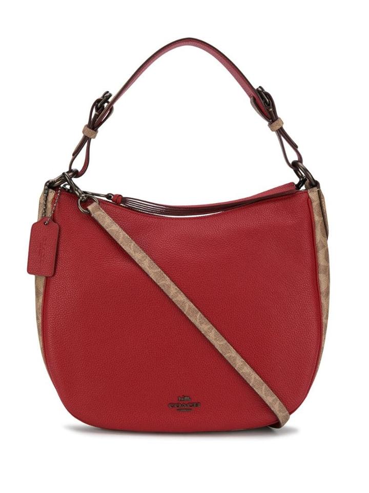 Coach Sutton Hobo Tote Bag - Red