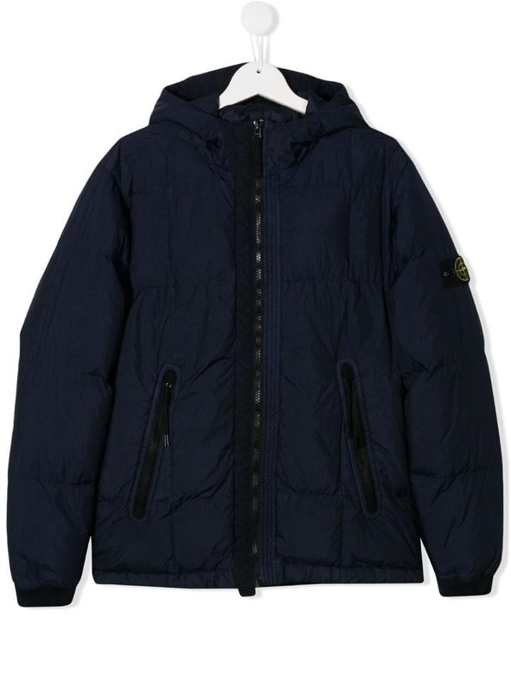 Stone Island Junior Teen Padded Jacket - Blue
