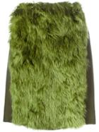 Maison Margiela Faux Fur Panel Skirt