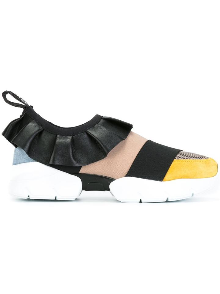 Emilio Pucci Ruffled Detail Sneakers