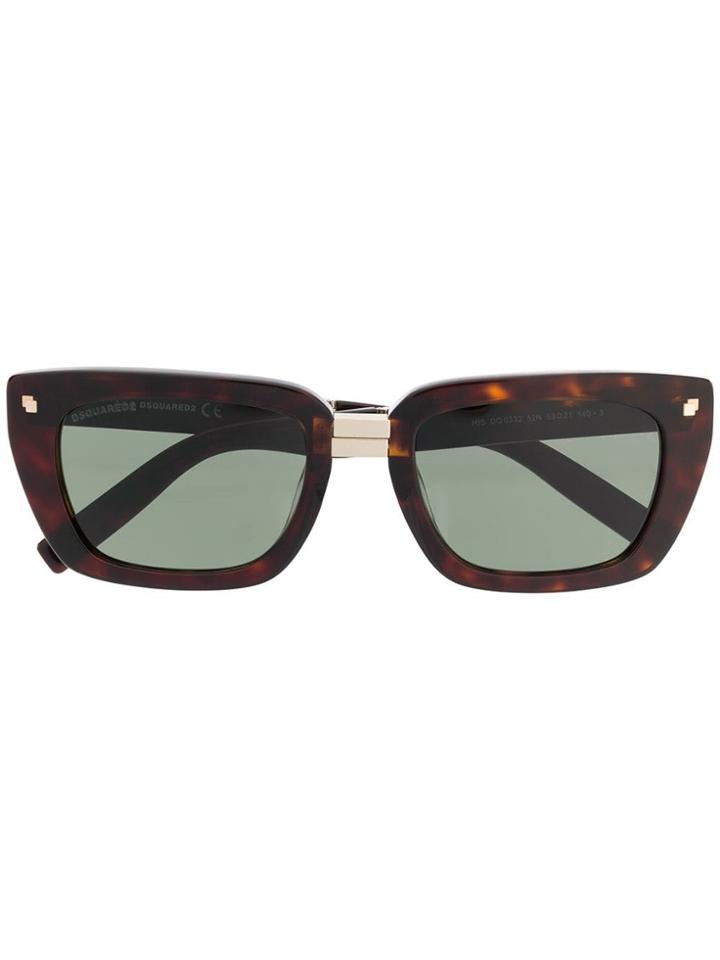 Dsquared2 Eyewear Square Frame Sunglasses - Brown