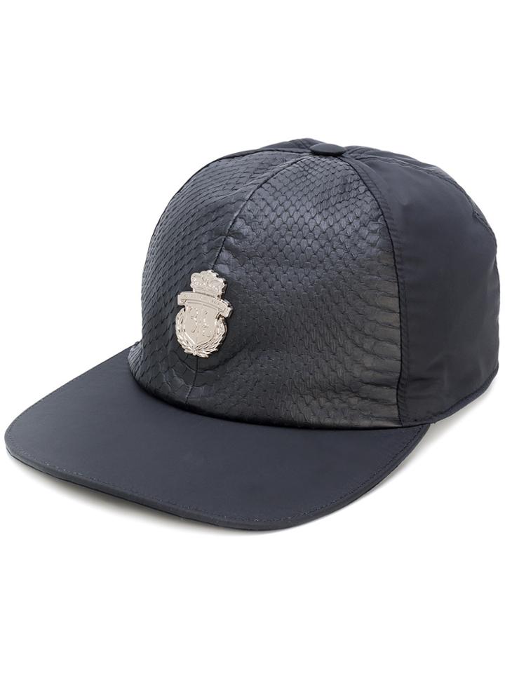 Billionaire Panelled Logo Cap - Black