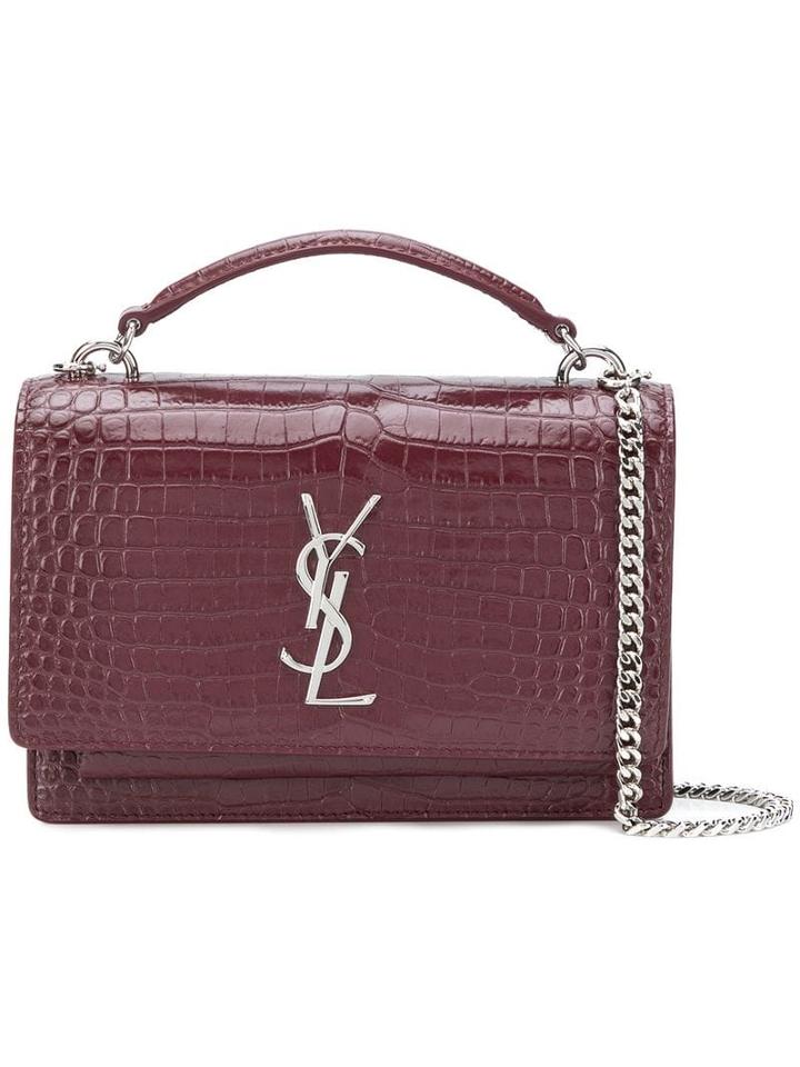 Saint Laurent Sunset Flap Chain Wallet - Red