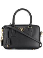 Prada Medium Bauletto Tote Bag - Black