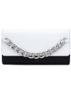 Thomas Wylde - Chain Detail Clutch - Women - Lamb Skin - One Size, Black, Lamb Skin