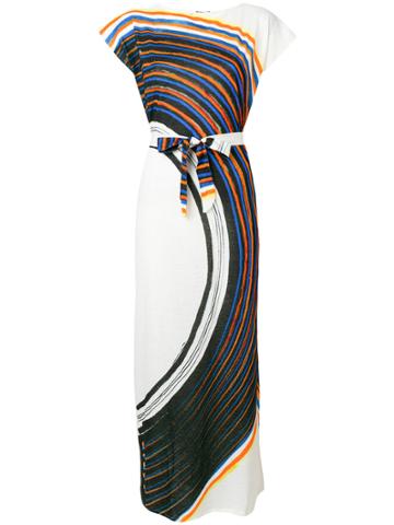 Anntian Curved Stripe Dress - Multicolour