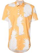 Osklen Pineapple Print Shirt - Yellow & Orange
