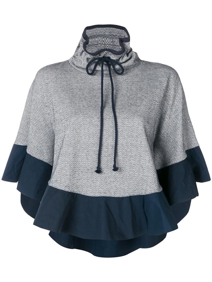 See By Chloé Two Tone Blouse - Blue