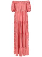 Adriana Degreas Long Striped Dress - Red