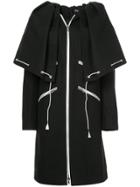 Calvin Klein 205w39nyc Drawstring Cape Coat - Black