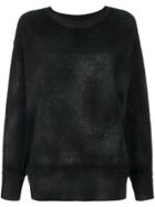 Avant Toi Thick Ribbed Sweater - Black