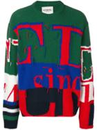Iceberg Color Blocked Knitted Sweater - Green
