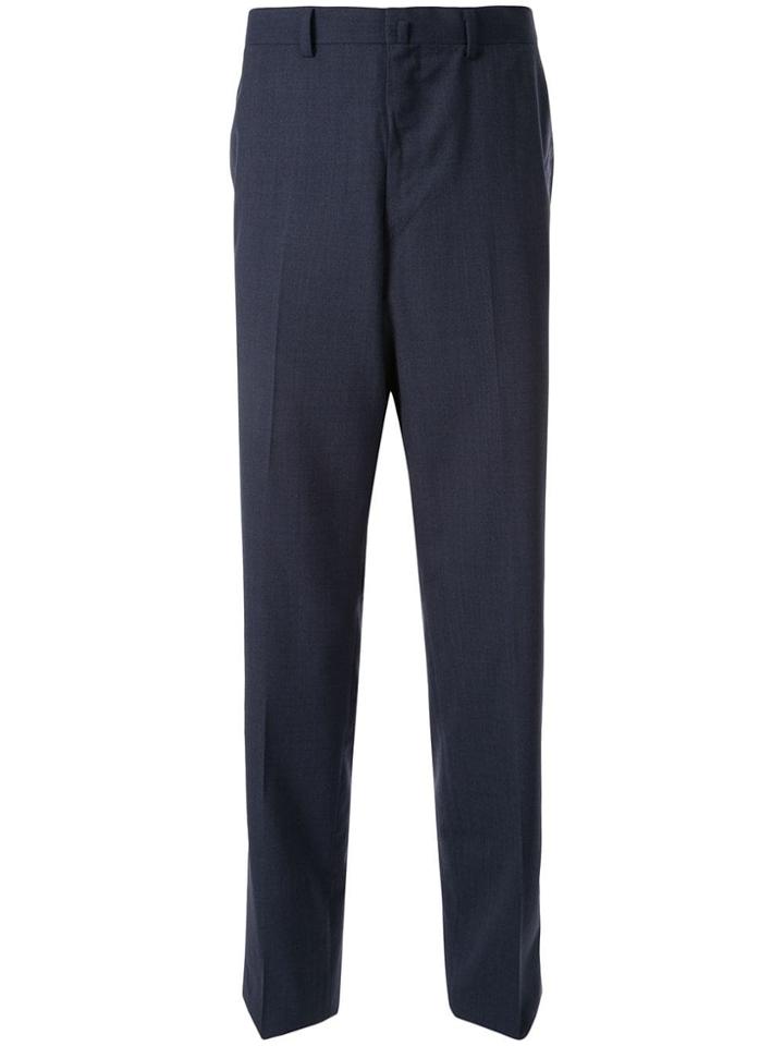 D'urban Textured Suit Trousers - Blue