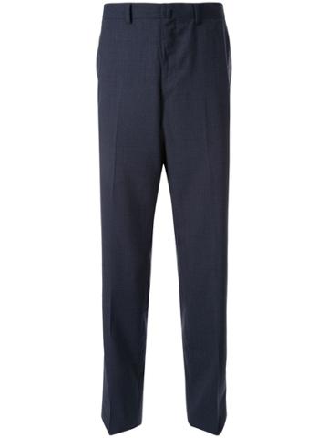 D'urban Textured Suit Trousers - Blue