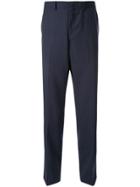 D'urban Textured Suit Trousers - Blue