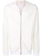 Ih Nom Uh Nit Zipped Hoodie - White