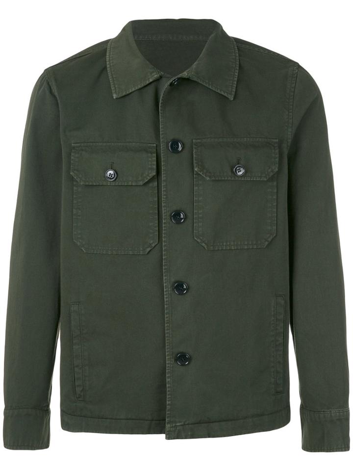 Mp Massimo Piombo - Military Shirt Jacket - Men - Cotton - 50, Green, Cotton