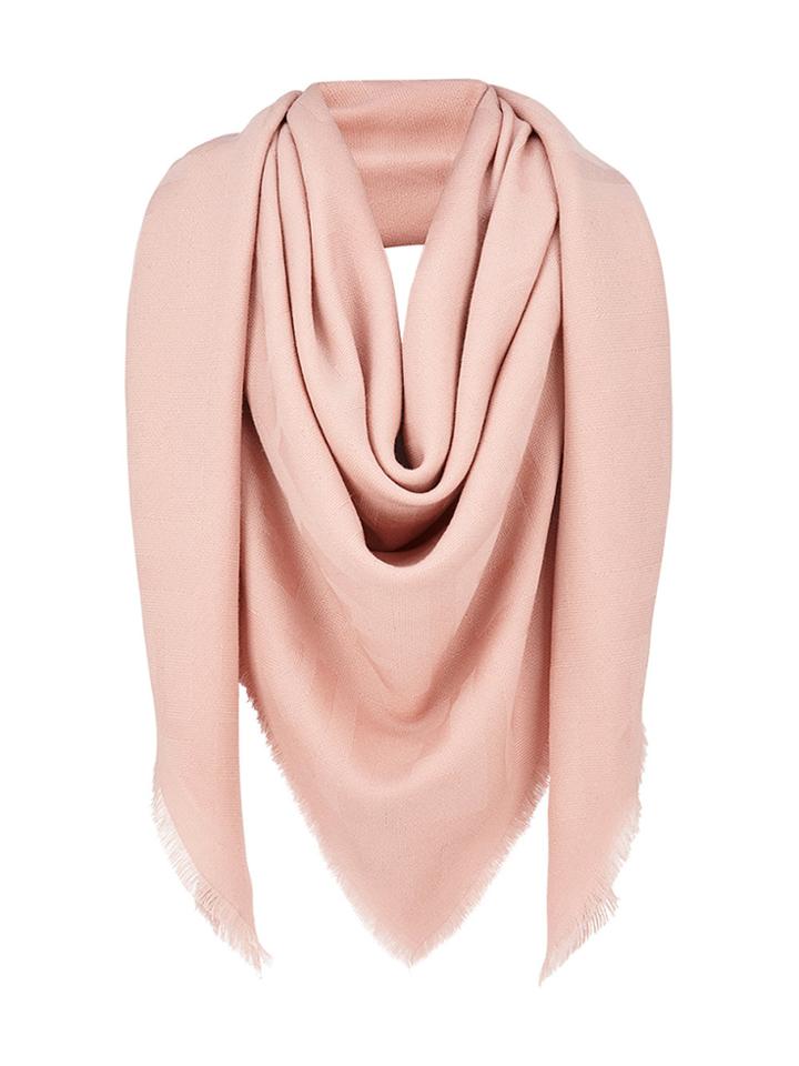 Fendi Ff Motif Shawl Scarf - Pink & Purple