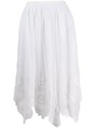 Love Shack Fancy Skyla Midi Skirt - White