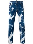 Dsquared2 Acid Wash Jeans, Men's, Size: 50, Blue, Cotton/spandex/elastane
