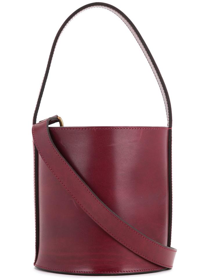 Cityshop - Small Bucket Bag - Women - Calf Leather - One Size, Red, Calf Leather