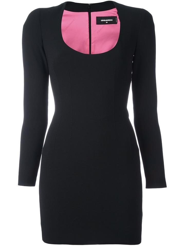 Dsquared2 Fitted Round Neck Dress