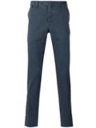 Pt01 Slim Fit Chino Trousers, Men's, Size: 54, Blue, Cotton/spandex/elastane