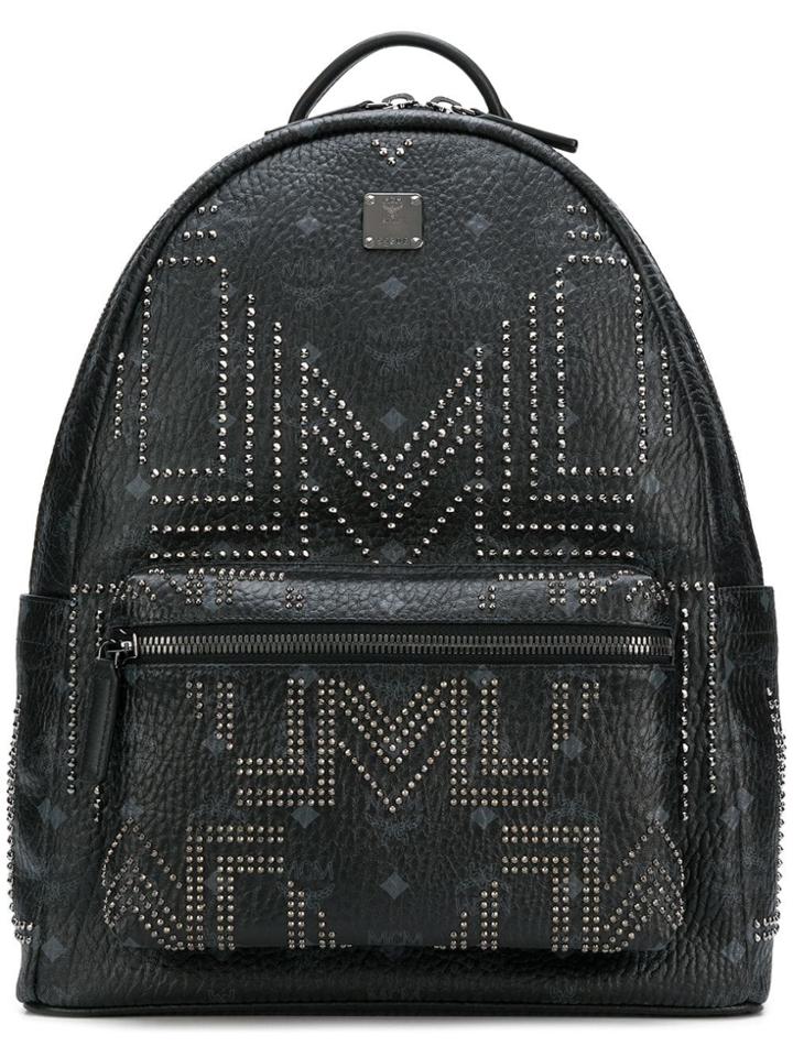 Mcm Medium Stark Backpack - Black