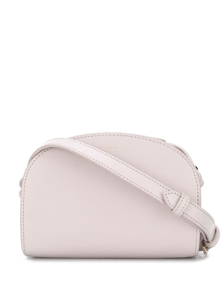A.p.c. Mini Demilune Cross Body Bag - Neutrals