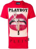 Philipp Plein Philipp Plein X Playboy Printed T-shirt - Red