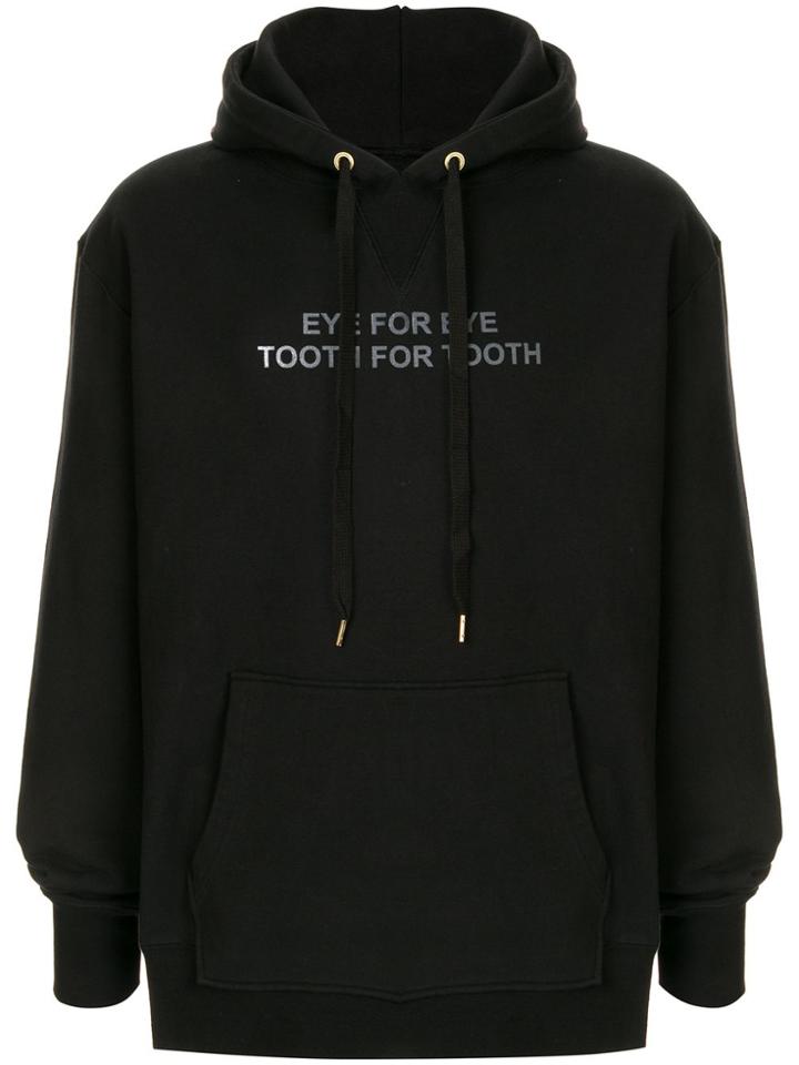 Makavelic Eye For Eye Print Hoodie - Black
