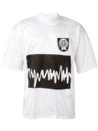 Liam Hodges Sound Wave Print T-shirt, Men's, Size: Small, White, Polyester