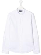 Woolrich Kids Grandad Collar Shirt - White